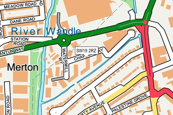 SW19 2RZ map - OS OpenMap – Local (Ordnance Survey) SW19 2RZ map - OS OpenMap – Local (Ordnance Survey)