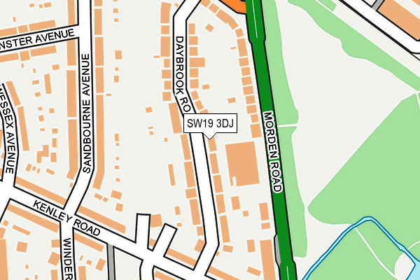 SW19 3DJ map - OS OpenMap – Local (Ordnance Survey) SW19 3DJ map - OS OpenMap – Local (Ordnance Survey)