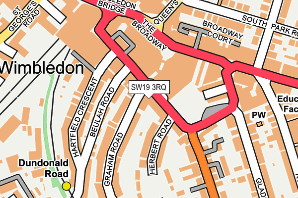SW19 3RQ map - OS OpenMap – Local (Ordnance Survey)