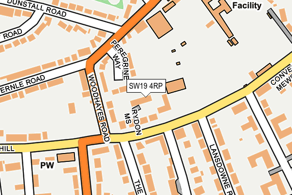 SW19 4RP map - OS OpenMap – Local (Ordnance Survey) SW19 4RP map - OS OpenMap – Local (Ordnance Survey)