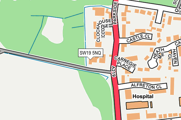 SW19 5NQ map - OS OpenMap – Local (Ordnance Survey) SW19 5NQ map - OS OpenMap – Local (Ordnance Survey)