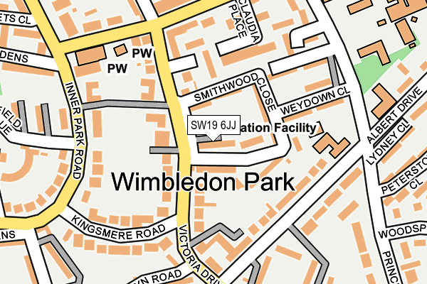 SW19 6JJ map - OS OpenMap – Local (Ordnance Survey) SW19 6JJ map - OS OpenMap – Local (Ordnance Survey)