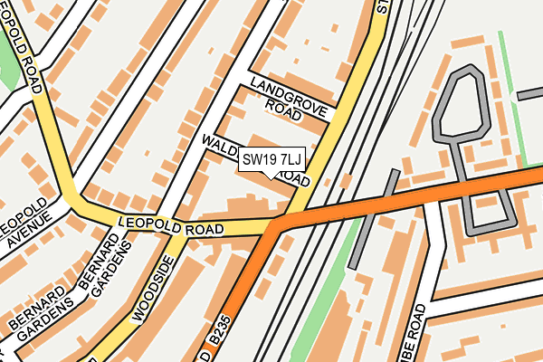 SW19 7LJ map - OS OpenMap – Local (Ordnance Survey) SW19 7LJ map - OS OpenMap – Local (Ordnance Survey)