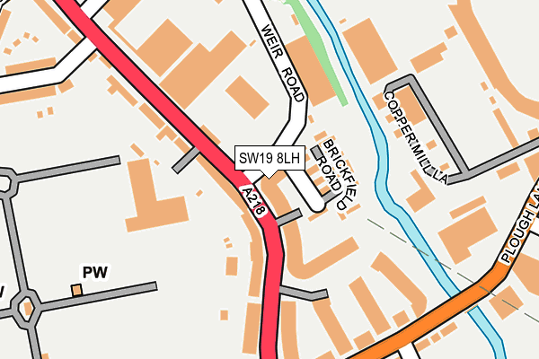 SW19 8LH map - OS OpenMap – Local (Ordnance Survey) SW19 8LH map - OS OpenMap – Local (Ordnance Survey)