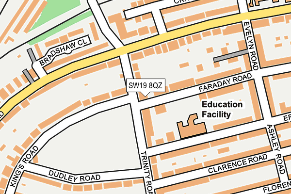 SW19 8QZ map - OS OpenMap – Local (Ordnance Survey) SW19 8QZ map - OS OpenMap – Local (Ordnance Survey)