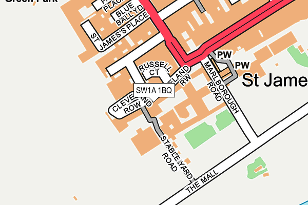 SW1A 1BQ map - OS OpenMap – Local (Ordnance Survey) SW1A 1BQ map - OS OpenMap – Local (Ordnance Survey)