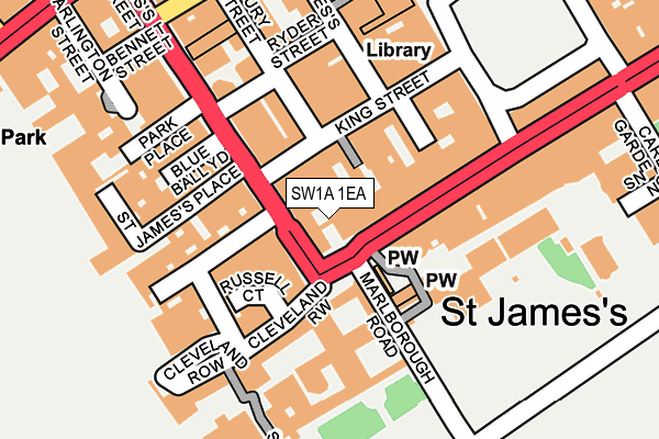 SW1A 1EA map - OS OpenMap – Local (Ordnance Survey)