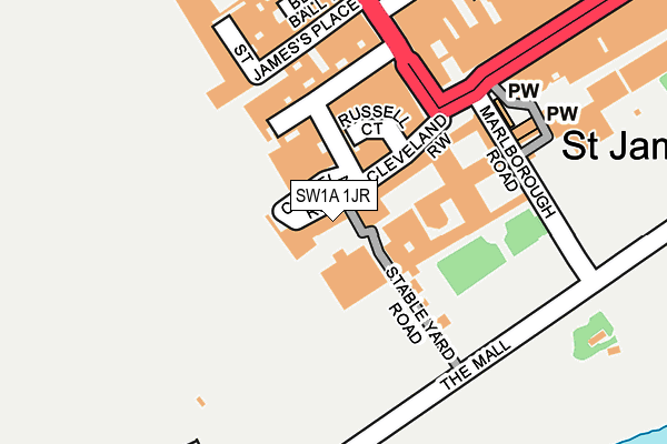 SW1A 1JR map - OS OpenMap – Local (Ordnance Survey) SW1A 1JR map - OS OpenMap – Local (Ordnance Survey)