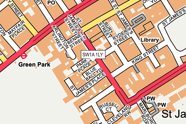 SW1A 1LY map - OS OpenMap – Local (Ordnance Survey) SW1A 1LY map - OS OpenMap – Local (Ordnance Survey)