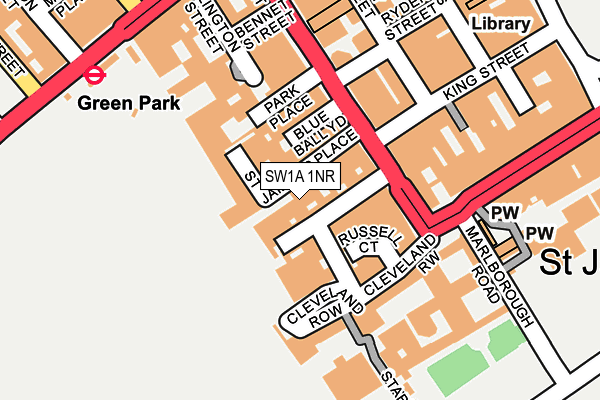 SW1A 1NR map - OS OpenMap – Local (Ordnance Survey) SW1A 1NR map - OS OpenMap – Local (Ordnance Survey)