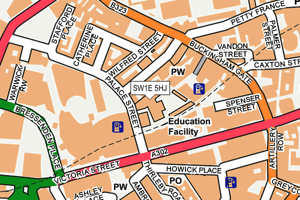 SW1E 5HJ map - OS OpenMap – Local (Ordnance Survey) SW1E 5HJ map - OS OpenMap – Local (Ordnance Survey)