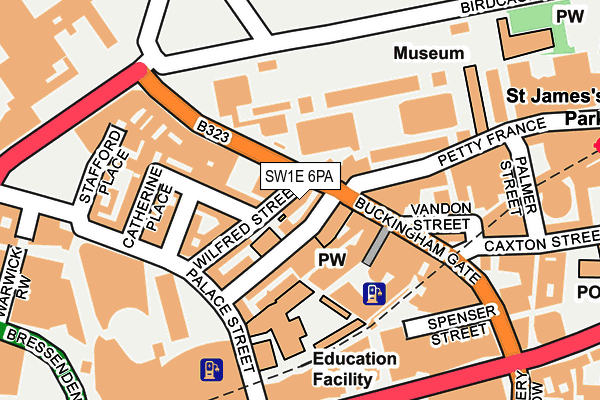 SW1E 6PA map - OS OpenMap – Local (Ordnance Survey) SW1E 6PA map - OS OpenMap – Local (Ordnance Survey)