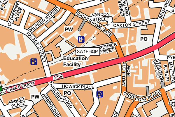 SW1E 6QP map - OS OpenMap – Local (Ordnance Survey) SW1E 6QP map - OS OpenMap – Local (Ordnance Survey)