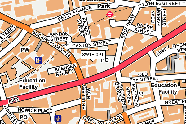 SW1H 0PT map - OS OpenMap – Local (Ordnance Survey) SW1H 0PT map - OS OpenMap – Local (Ordnance Survey)