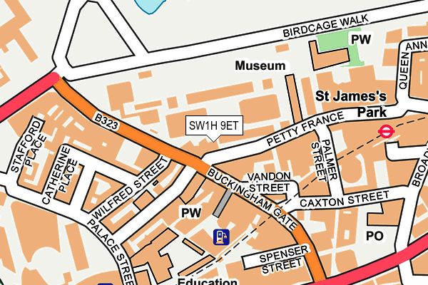SW1H 9ET map - OS OpenMap – Local (Ordnance Survey) SW1H 9ET map - OS OpenMap – Local (Ordnance Survey)