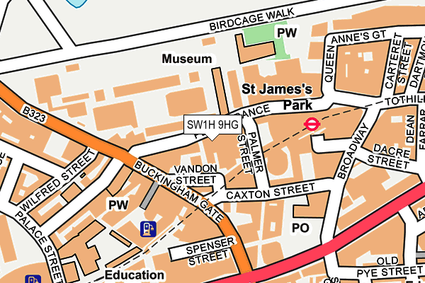 SW1H 9HG map - OS OpenMap – Local (Ordnance Survey) SW1H 9HG map - OS OpenMap – Local (Ordnance Survey)