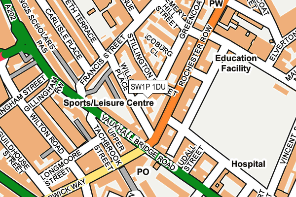 SW1P 1DU map - OS OpenMap – Local (Ordnance Survey) SW1P 1DU map - OS OpenMap – Local (Ordnance Survey)