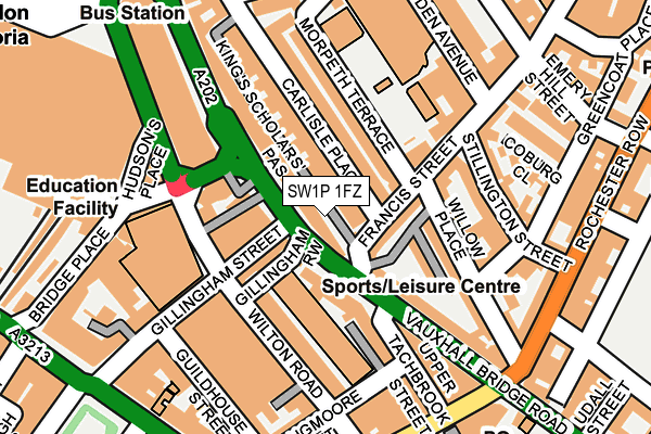 SW1P 1FZ map - OS OpenMap – Local (Ordnance Survey) SW1P 1FZ map - OS OpenMap – Local (Ordnance Survey)