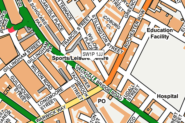 SW1P 1JJ map - OS OpenMap – Local (Ordnance Survey) SW1P 1JJ map - OS OpenMap – Local (Ordnance Survey)