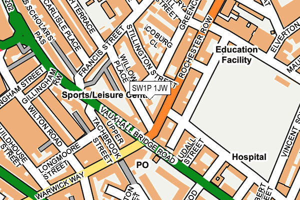SW1P 1JW map - OS OpenMap – Local (Ordnance Survey) SW1P 1JW map - OS OpenMap – Local (Ordnance Survey)
