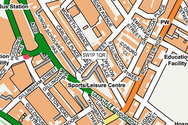 SW1P 1QR map - OS OpenMap – Local (Ordnance Survey) SW1P 1QR map - OS OpenMap – Local (Ordnance Survey)