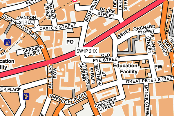 SW1P 2HX map - OS OpenMap – Local (Ordnance Survey) SW1P 2HX map - OS OpenMap – Local (Ordnance Survey)