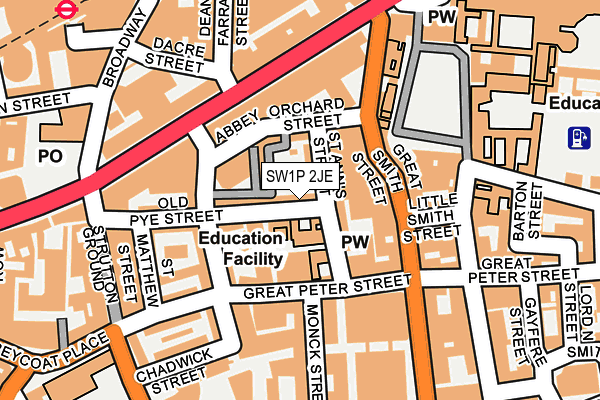SW1P 2JE map - OS OpenMap – Local (Ordnance Survey) SW1P 2JE map - OS OpenMap – Local (Ordnance Survey)