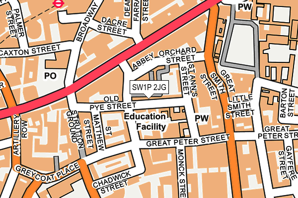 SW1P 2JG map - OS OpenMap – Local (Ordnance Survey) SW1P 2JG map - OS OpenMap – Local (Ordnance Survey)
