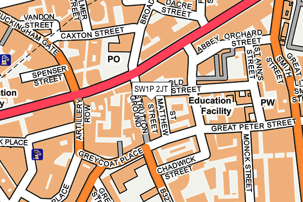 SW1P 2JT map - OS OpenMap – Local (Ordnance Survey) SW1P 2JT map - OS OpenMap – Local (Ordnance Survey)