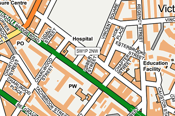 SW1P 2NW map - OS OpenMap – Local (Ordnance Survey) SW1P 2NW map - OS OpenMap – Local (Ordnance Survey)