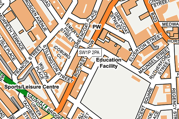 SW1P 2PA map - OS OpenMap – Local (Ordnance Survey) SW1P 2PA map - OS OpenMap – Local (Ordnance Survey)