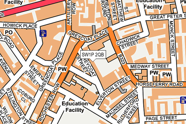 SW1P 2QB map - OS OpenMap – Local (Ordnance Survey) SW1P 2QB map - OS OpenMap – Local (Ordnance Survey)