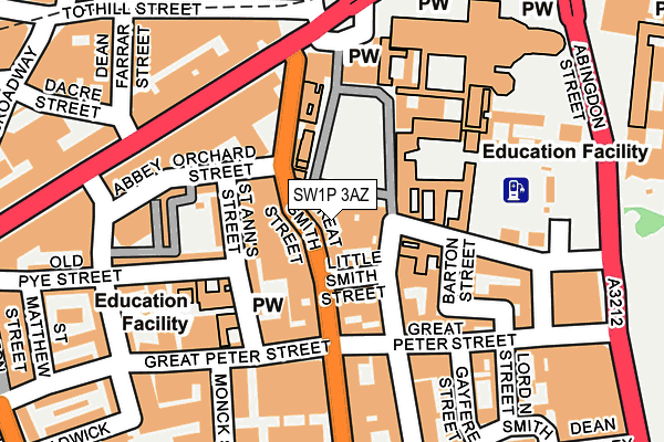 SW1P 3AZ map - OS OpenMap – Local (Ordnance Survey) SW1P 3AZ map - OS OpenMap – Local (Ordnance Survey)