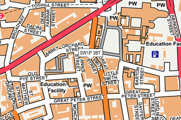 SW1P 3BT map - OS OpenMap – Local (Ordnance Survey) SW1P 3BT map - OS OpenMap – Local (Ordnance Survey)