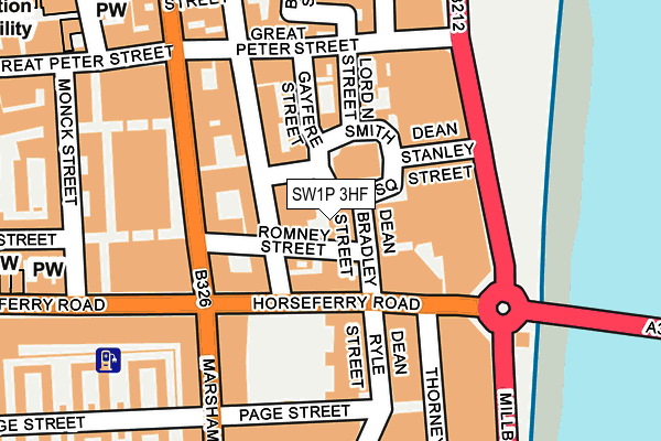 SW1P 3HF map - OS OpenMap – Local (Ordnance Survey) SW1P 3HF map - OS OpenMap – Local (Ordnance Survey)