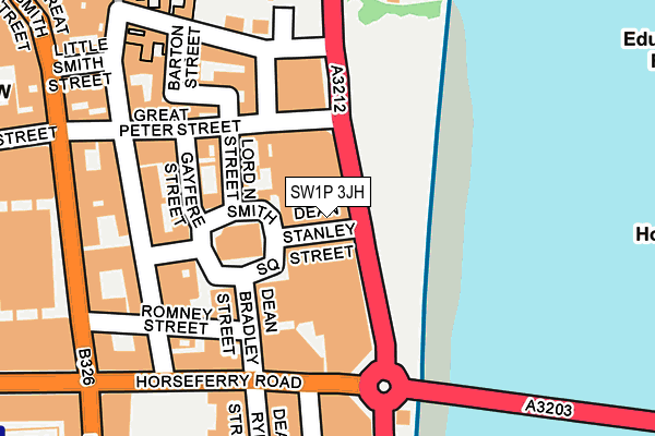 SW1P 3JH map - OS OpenMap – Local (Ordnance Survey) SW1P 3JH map - OS OpenMap – Local (Ordnance Survey)