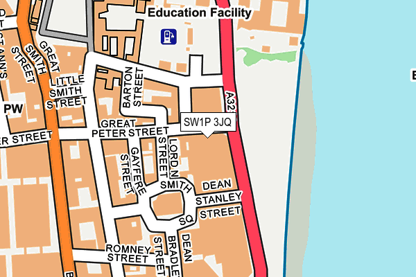 SW1P 3JQ map - OS OpenMap – Local (Ordnance Survey) SW1P 3JQ map - OS OpenMap – Local (Ordnance Survey)