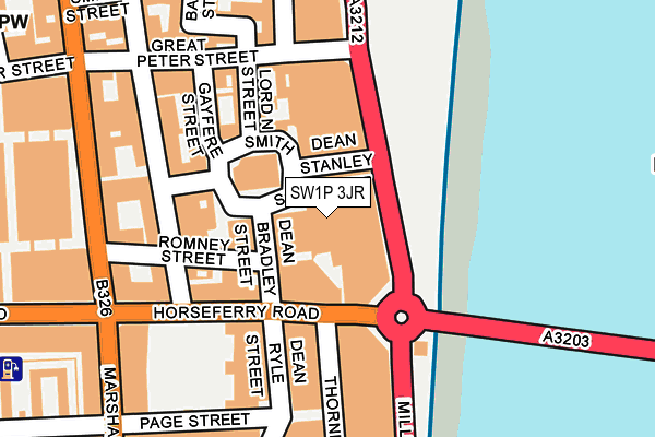 SW1P 3JR map - OS OpenMap – Local (Ordnance Survey) SW1P 3JR map - OS OpenMap – Local (Ordnance Survey)