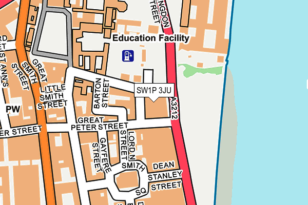 SW1P 3JU map - OS OpenMap – Local (Ordnance Survey) SW1P 3JU map - OS OpenMap – Local (Ordnance Survey)