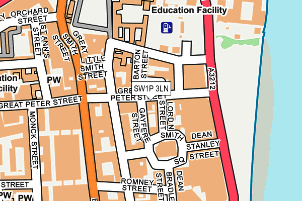 SW1P 3LN map - OS OpenMap – Local (Ordnance Survey) SW1P 3LN map - OS OpenMap – Local (Ordnance Survey)