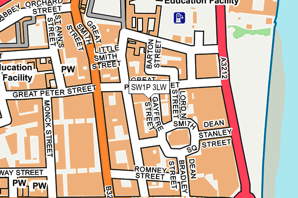 SW1P 3LW map - OS OpenMap – Local (Ordnance Survey) SW1P 3LW map - OS OpenMap – Local (Ordnance Survey)