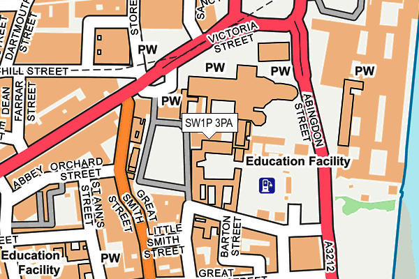 SW1P 3PA map - OS OpenMap – Local (Ordnance Survey) SW1P 3PA map - OS OpenMap – Local (Ordnance Survey)