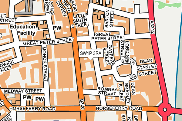 SW1P 3RA map - OS OpenMap – Local (Ordnance Survey) SW1P 3RA map - OS OpenMap – Local (Ordnance Survey)