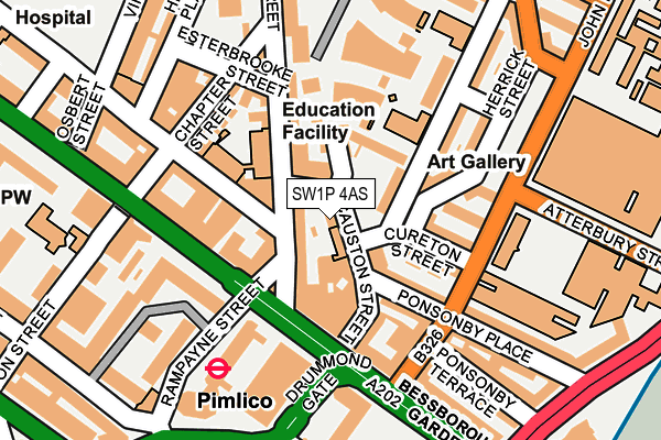 SW1P 4AS map - OS OpenMap – Local (Ordnance Survey) SW1P 4AS map - OS OpenMap – Local (Ordnance Survey)