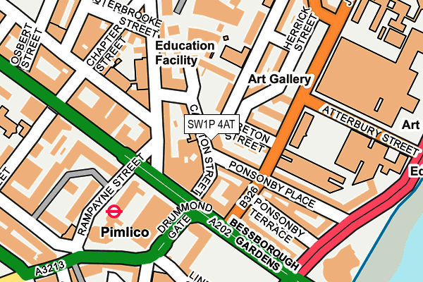 SW1P 4AT map - OS OpenMap – Local (Ordnance Survey) SW1P 4AT map - OS OpenMap – Local (Ordnance Survey)