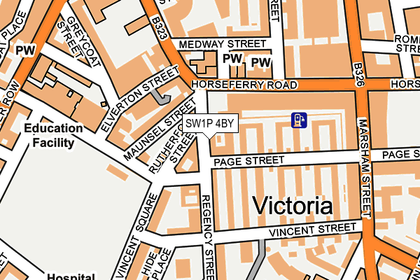 SW1P 4BY map - OS OpenMap – Local (Ordnance Survey) SW1P 4BY map - OS OpenMap – Local (Ordnance Survey)