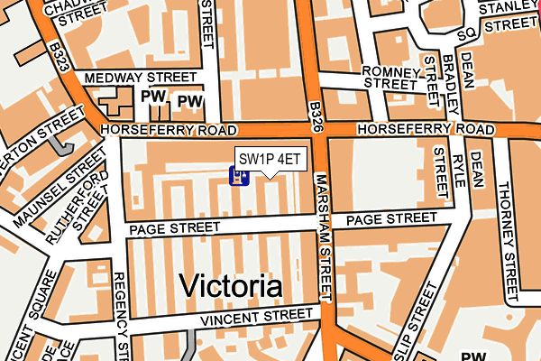 SW1P 4ET map - OS OpenMap – Local (Ordnance Survey) SW1P 4ET map - OS OpenMap – Local (Ordnance Survey)