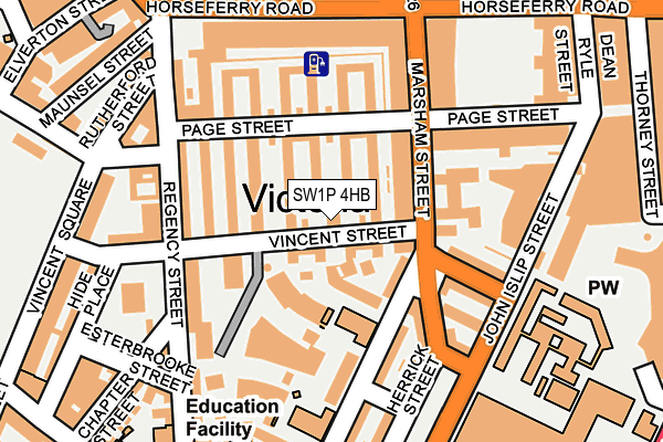SW1P 4HB map - OS OpenMap – Local (Ordnance Survey) SW1P 4HB map - OS OpenMap – Local (Ordnance Survey)