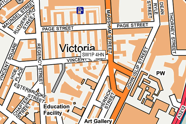 SW1P 4HN map - OS OpenMap – Local (Ordnance Survey)
