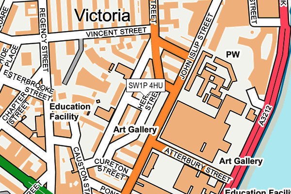 SW1P 4HU map - OS OpenMap – Local (Ordnance Survey) SW1P 4HU map - OS OpenMap – Local (Ordnance Survey)